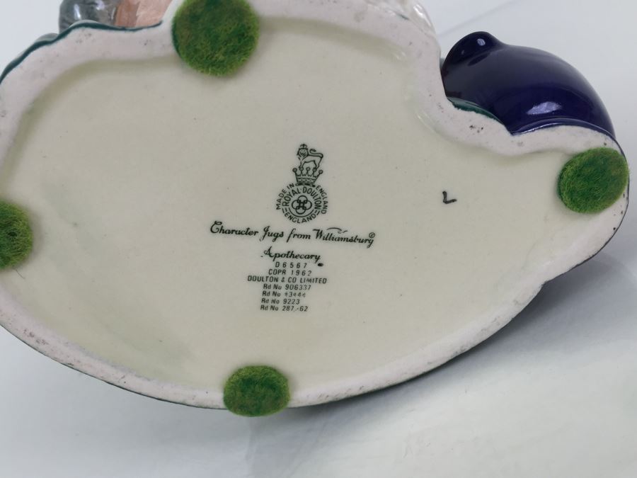 Royal Doulton Large 'Apothecary' D6567 Character Pitcher 1962 [Photo 13]