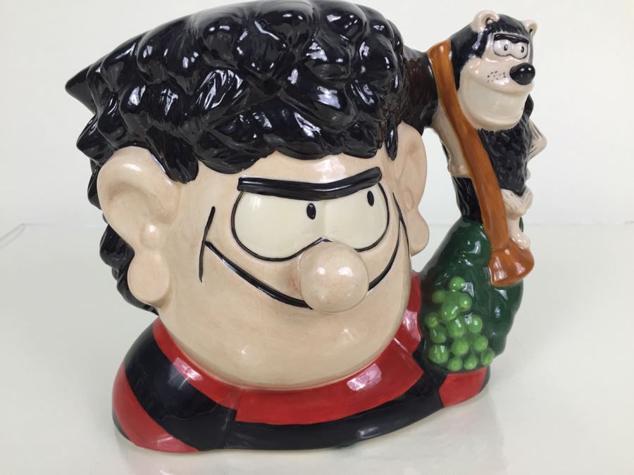 Royal Doulton Large 'Dennis and Gnasher' D7005 Character Pitcher 1995 [Photo 10]