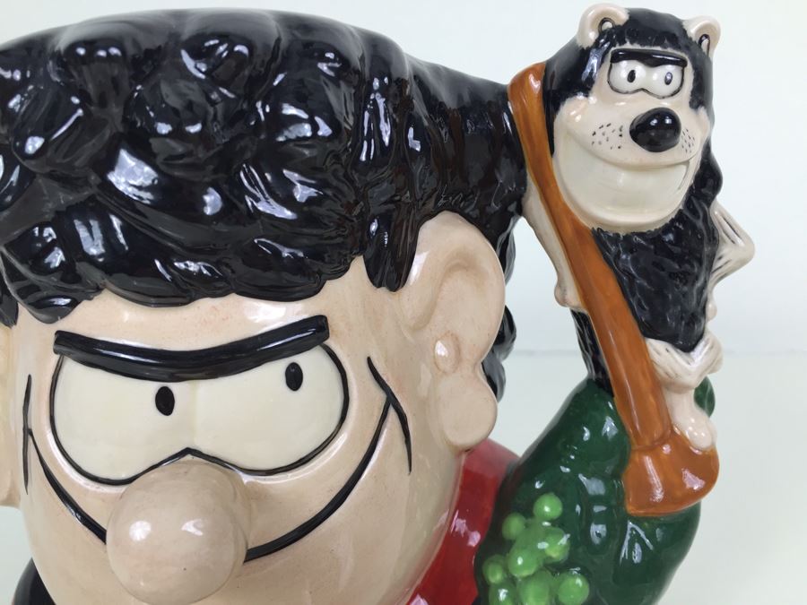 Royal Doulton Large 'Dennis and Gnasher' D7005 Character Pitcher 1995 [Photo 5]