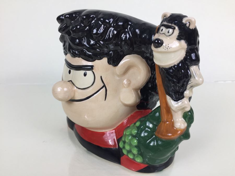 Royal Doulton Large 'Dennis and Gnasher' D7005 Character Pitcher 1995 [Photo 6]