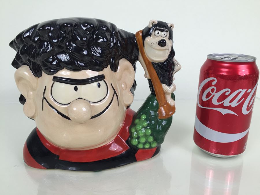 Royal Doulton Large 'Dennis and Gnasher' D7005 Character Pitcher 1995 [Photo 4]