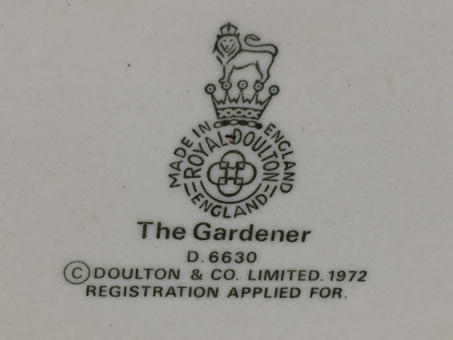 Royal Doulton Large 'The Gardener' D6630 Character Pitcher 1972 [Photo 3]