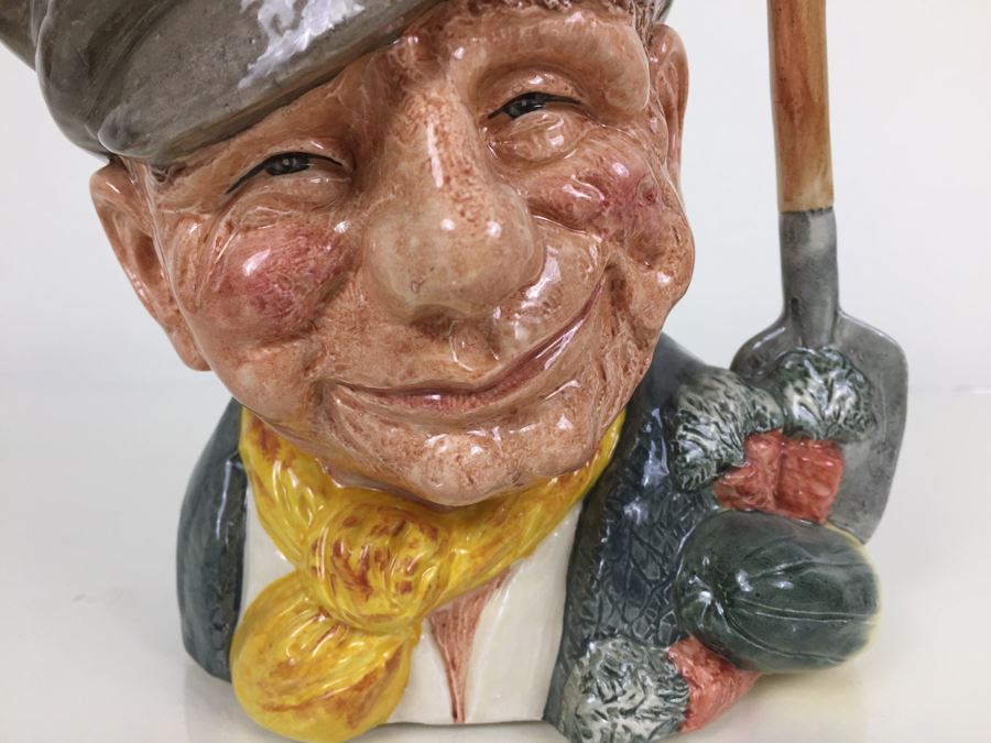 Royal Doulton Large 'The Gardener' D6630 Character Pitcher 1972 [Photo 2]