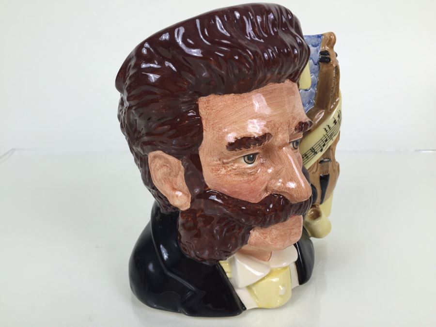 Royal Doulton Large 'Johann Strauss II' D7097 Character Pitcher [Photo 9]
