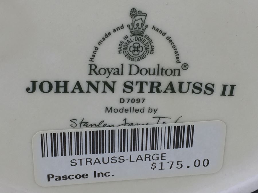 Royal Doulton Large 'Johann Strauss II' D7097 Character Pitcher [Photo 11]