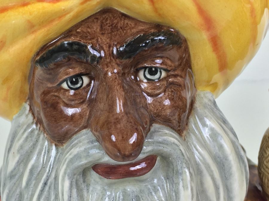 Royal Doulton Large 'The Snake Charmer' D6912 Character Pitcher 1991 Limited Edition 86 Of 2,500 Signed By Michael Doulton [Photo 2]