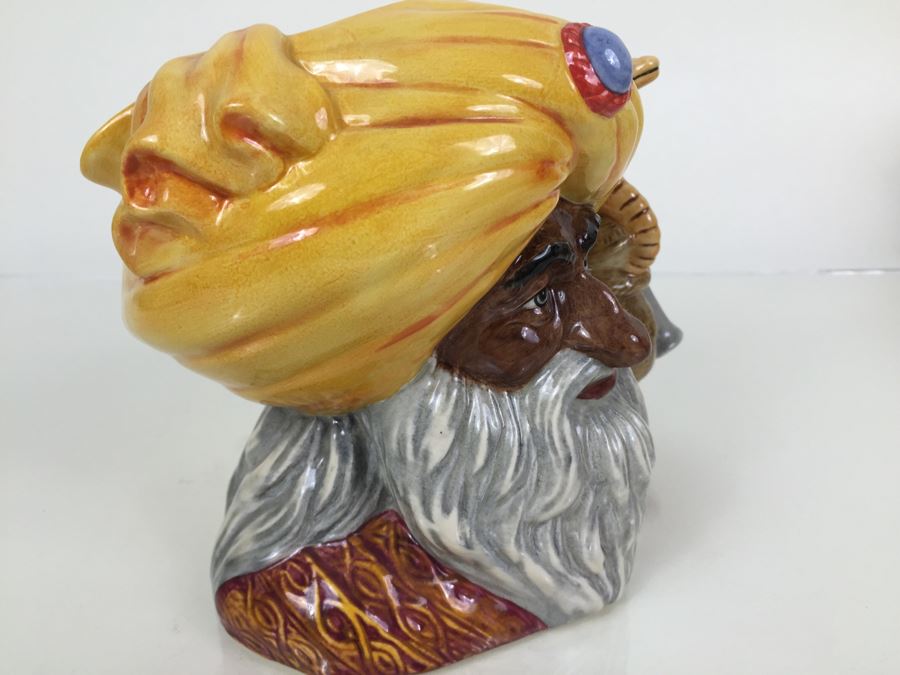 Royal Doulton Large 'The Snake Charmer' D6912 Character Pitcher 1991 Limited Edition 86 Of 2,500 Signed By Michael Doulton [Photo 9]