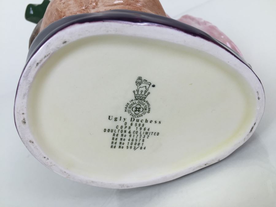 Royal Doulton Large 'Ugly Duchess' D6599 Character Jug 1964 [Photo 3]
