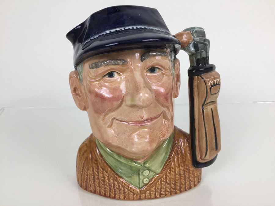 Royal Doulton Large 'The Golfer' D6627 Character Pitcher 1970 [Photo 1]