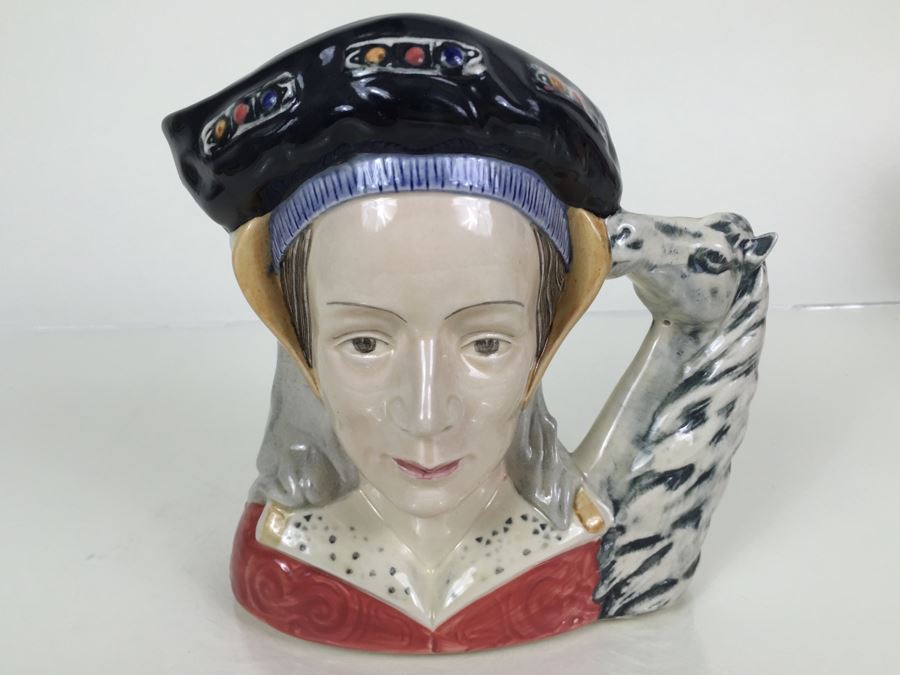 Royal Doulton Large 'Anne of Cleves' D6653 Character Jug 1979 [Photo 1]