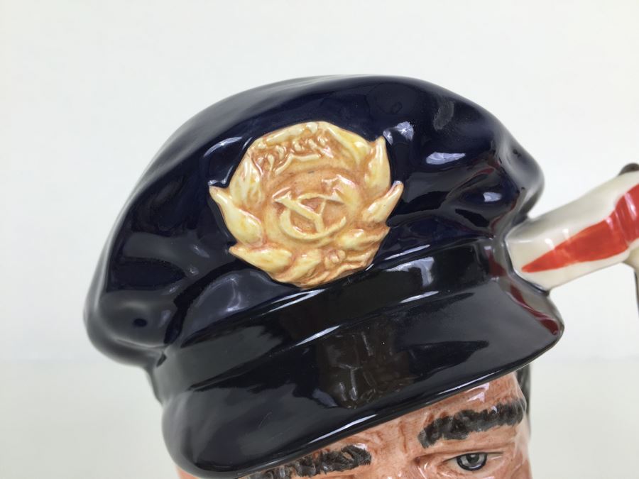 Royal Doulton Large 'Yachtsman' D6820 Character Pitcher 1988 [Photo 5]