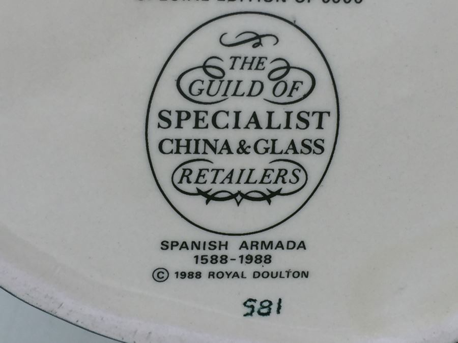 Royal Doulton Large 'Sir Francis Drake' D6805 Character Jug 1988 Special Edition 185 Of 6,000 [Photo 12]