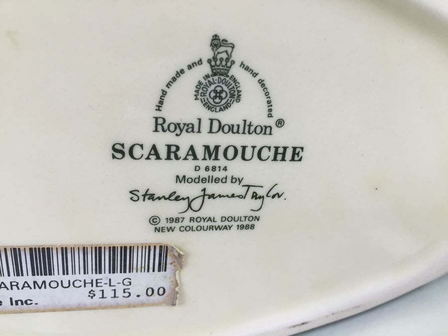 Royal Doulton Large 'Scaramouche' D6814 Character Pitcher 1988 [Photo 3]