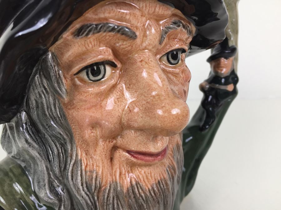 Royal Doulton Large 'Rip Van Winkle' D6785 Character Pitcher 1987 Special Edition Of 1,000 [Photo 13]