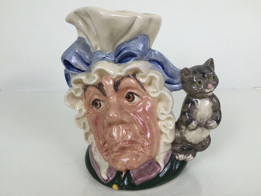 Royal Doulton Large 'The Cook And The Cheshire Cat' D6842 Character Jug 1989 [Photo 1]