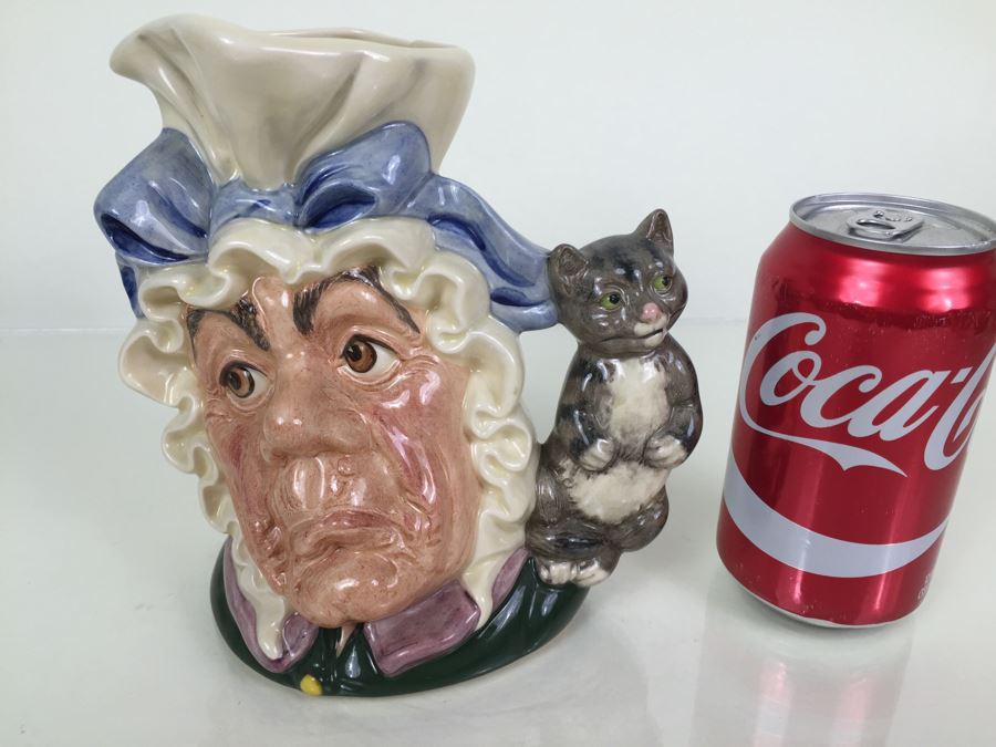 Royal Doulton Large 'The Cook And The Cheshire Cat' D6842 Character Jug 1989 [Photo 4]