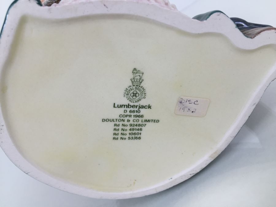 Royal Doulton Large 'Lumberjack' D6610 Character Jug 1966 [Photo 3]