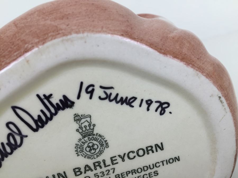 Royal Doulton Large 'John Barleycorn' D5327 Character Pitcher Limited Edition 4,140 Of 7,500 Signed By Michael Doulton [Photo 12]