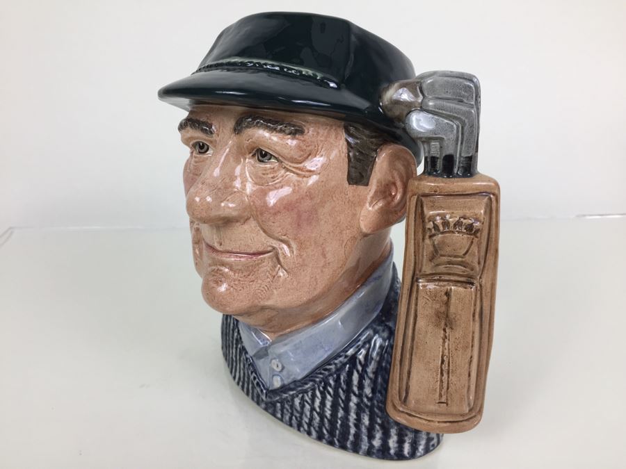 Royal Doulton Large 'Golfer' D6784 Character Jug 1987 Special Edition Of 1,000 [Photo 5]