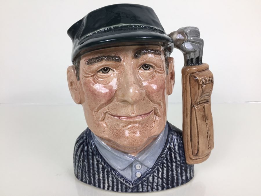 Royal Doulton Large 'Golfer' D6784 Character Jug 1987 Special Edition Of 1,000