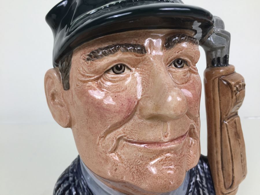 Royal Doulton Large 'Golfer' D6784 Character Jug 1987 Special Edition Of 1,000 [Photo 9]
