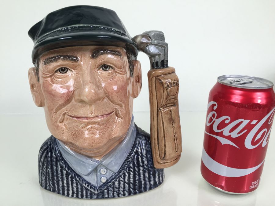 Royal Doulton Large 'Golfer' D6784 Character Jug 1987 Special Edition Of 1,000 [Photo 4]