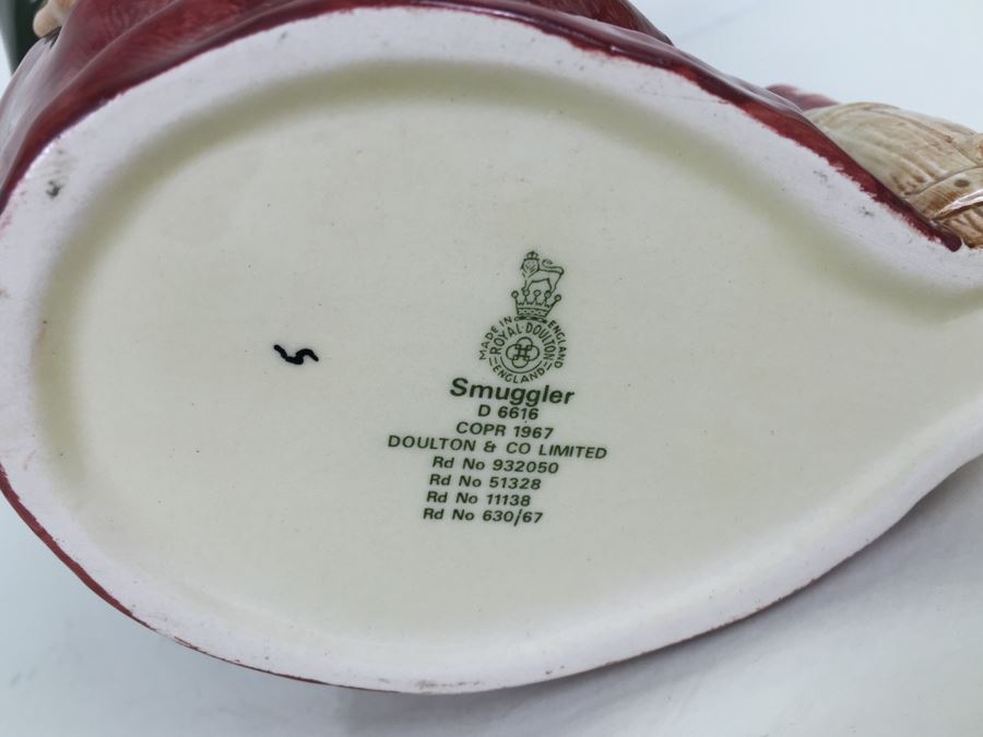 Royal Doulton Large 'Smuggler' D6616 Character Pitcher 1967 [Photo 3]
