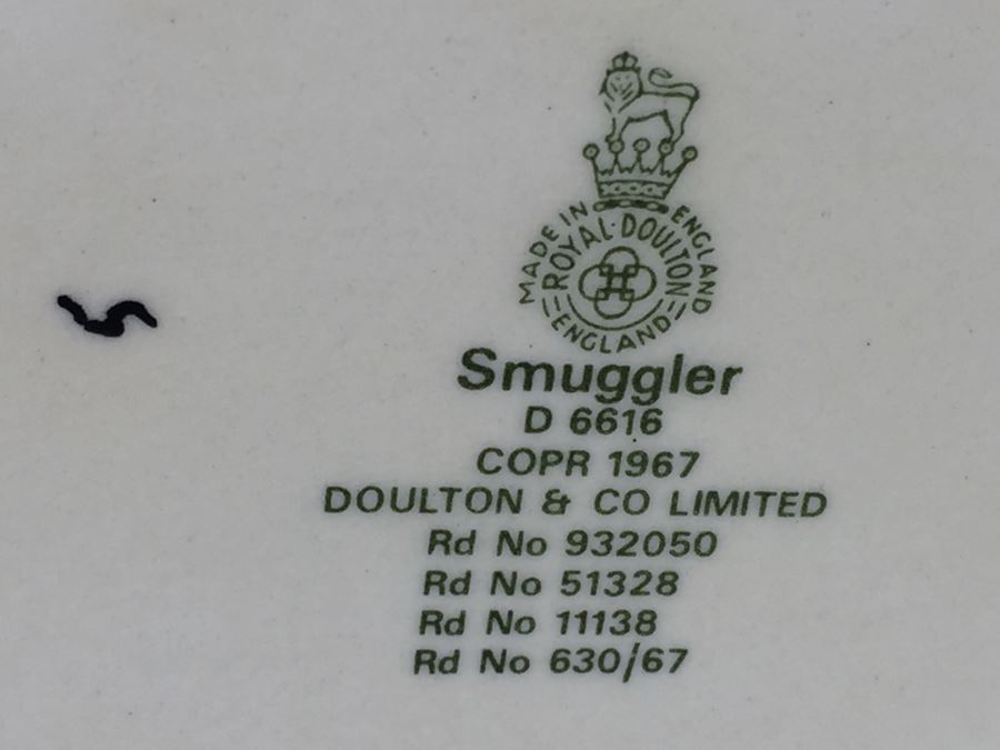Royal Doulton Large 'Smuggler' D6616 Character Pitcher 1967 [Photo 10]