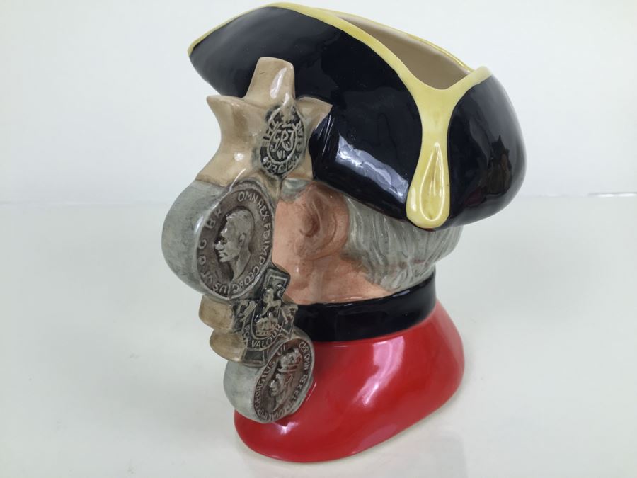 Royal Doulton Large 'Chelsea Pensioner' D6833 Character Pitcher 1988 Limited Edition 61 Of 250 [Photo 7]
