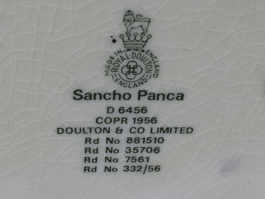 Royal Doulton Large 'Sancho Panca' D6456 Character Pitcher 1956 [Photo 13]