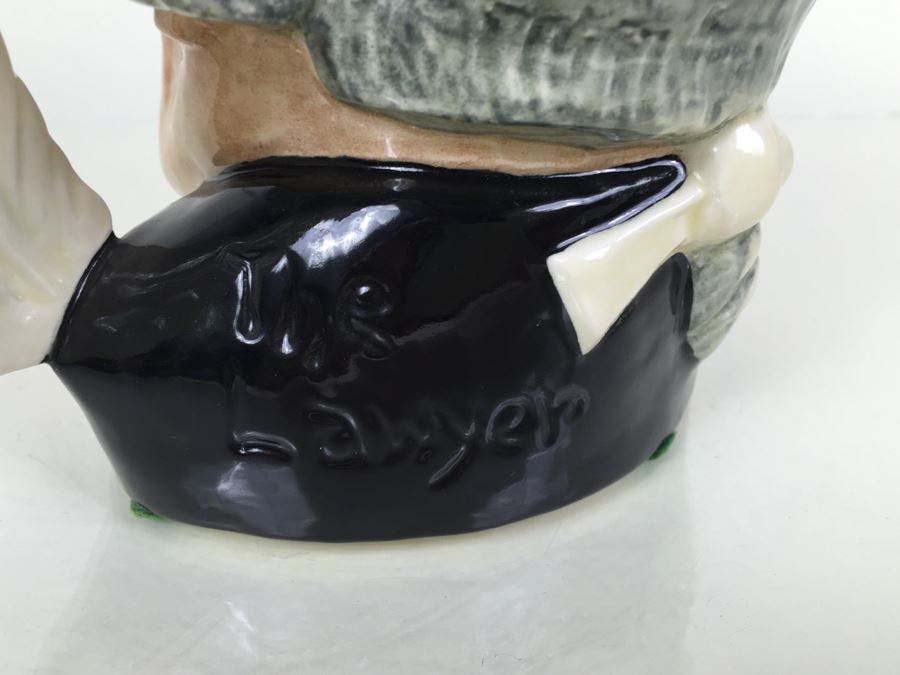 Royal Doulton Large 'The Lawyer' D6498 Character Jug 1958 [Photo 7]