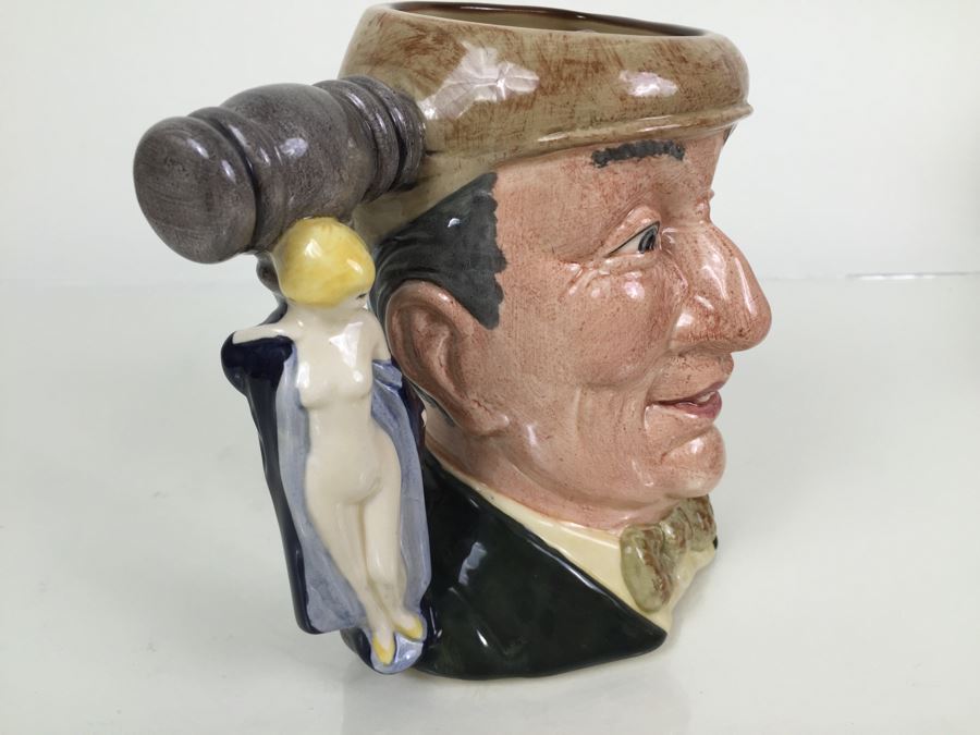Royal Doulton Large 'The Auctioneer' D6838 Character Pitcher 1988 Special Edition Of 5,000 [Photo 11]