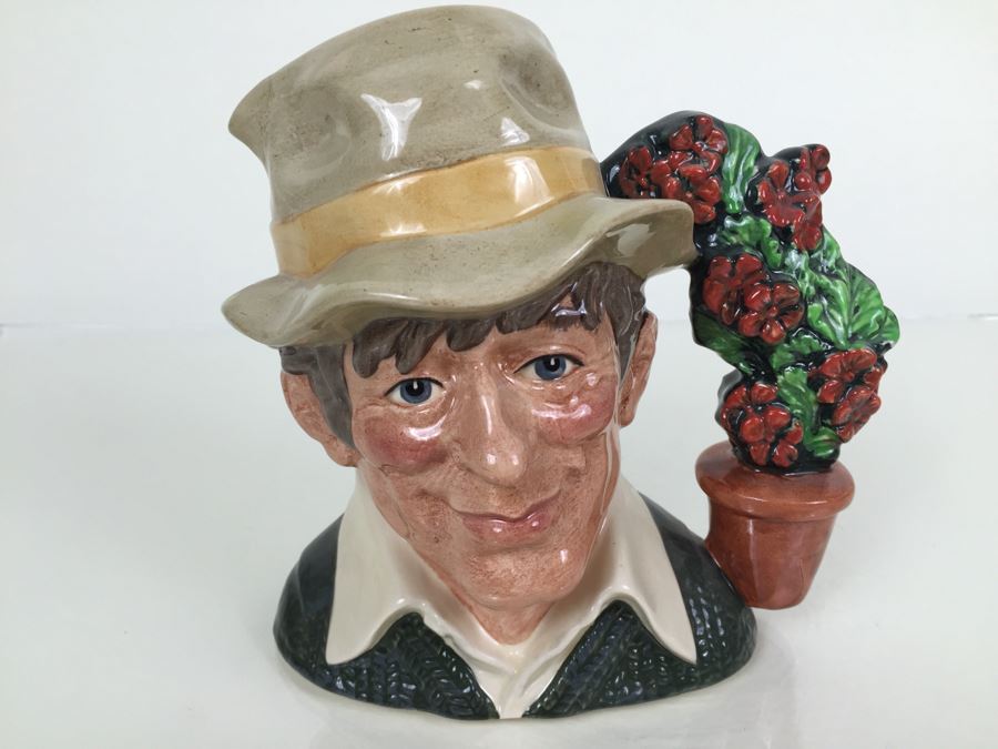 Royal Doulton Large 'The Gardener' D6867 Character Pitcher 1990 [Photo 1]