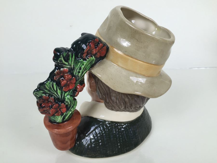 Royal Doulton Large 'The Gardener' D6867 Character Pitcher 1990 [Photo 7]