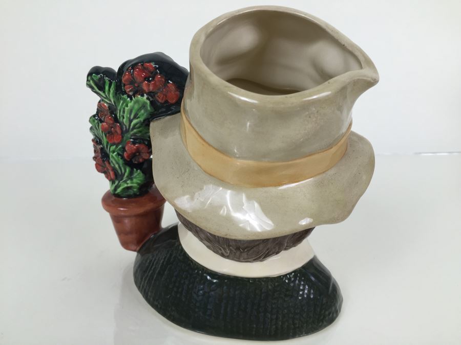Royal Doulton Large 'The Gardener' D6867 Character Pitcher 1990 [Photo 8]