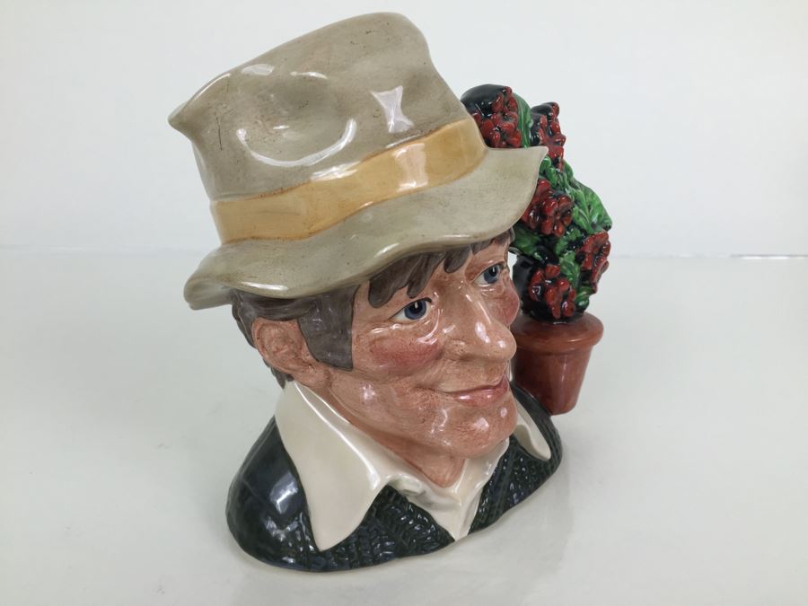 Royal Doulton Large 'The Gardener' D6867 Character Pitcher 1990 [Photo 10]