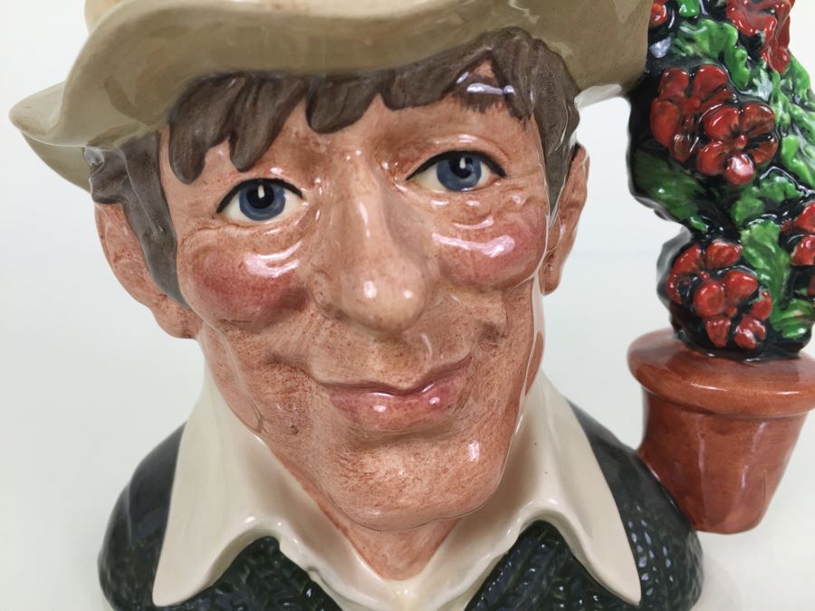 Royal Doulton Large 'The Gardener' D6867 Character Pitcher 1990 [Photo 2]