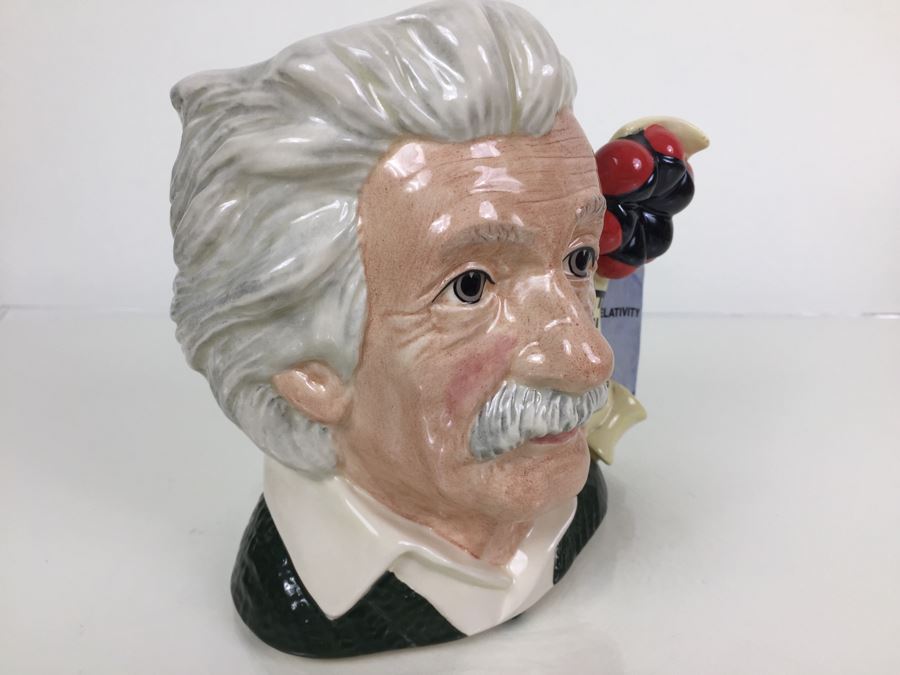 Royal Doulton Large 'Albert Einstein' D7023 Character Pitcher 1995 [Photo 9]
