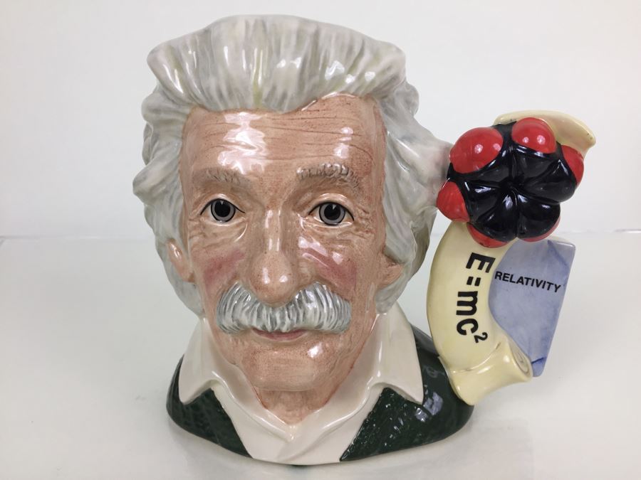 Royal Doulton Large 'Albert Einstein' D7023 Character Pitcher 1995 [Photo 1]