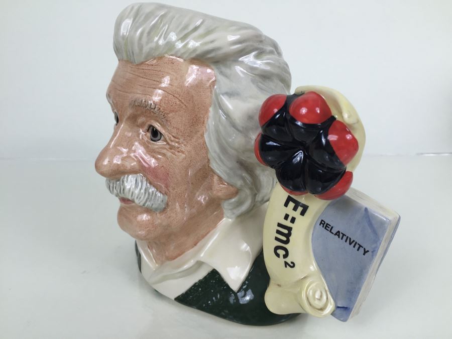 Royal Doulton Large 'Albert Einstein' D7023 Character Pitcher 1995 [Photo 6]