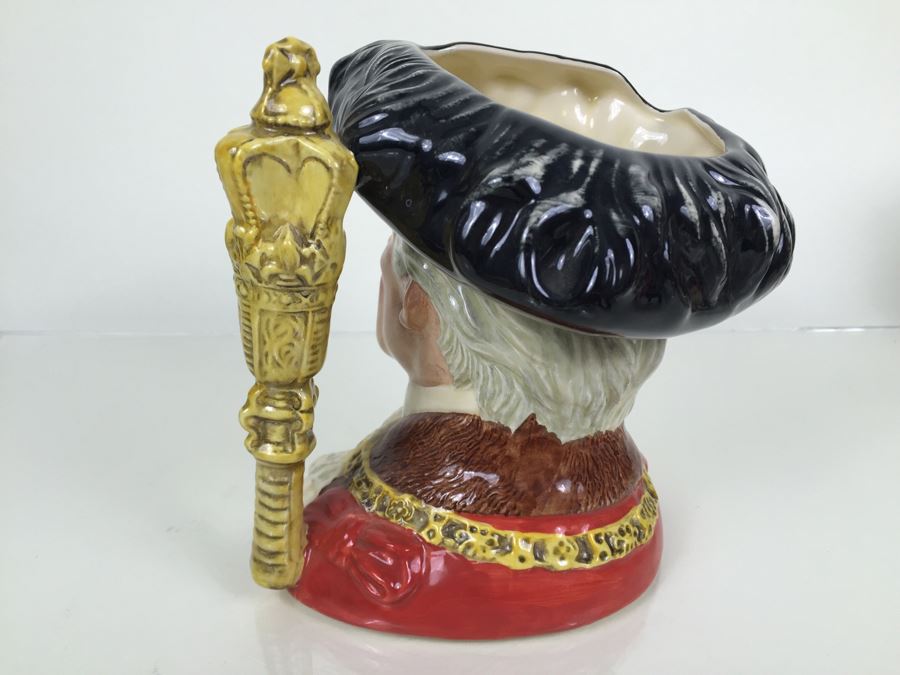 Royal Doulton Large 'The Lord Mayor of London' D6864 Character Pitcher 1990 [Photo 7]