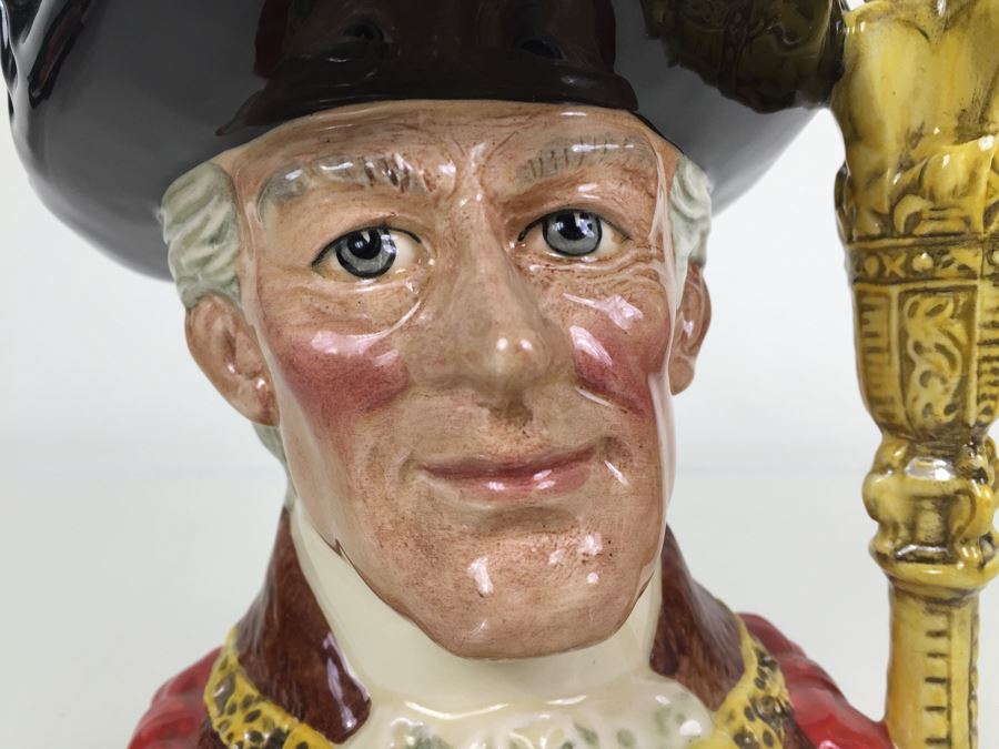 Royal Doulton Large 'The Lord Mayor of London' D6864 Character Pitcher 1990 [Photo 2]