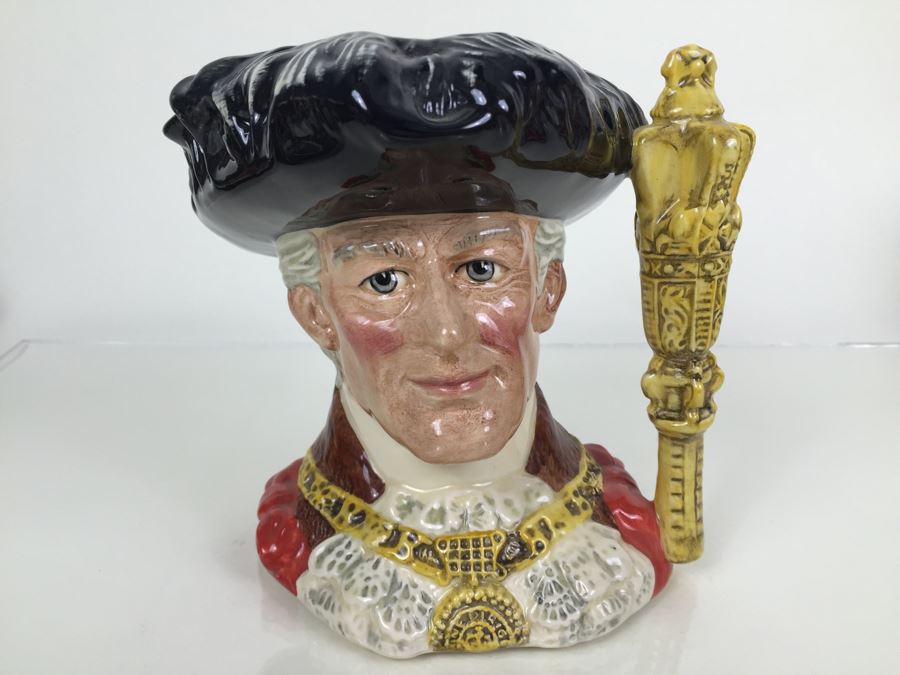 Royal Doulton Large 'The Lord Mayor of London' D6864 Character Pitcher 1990 [Photo 1]