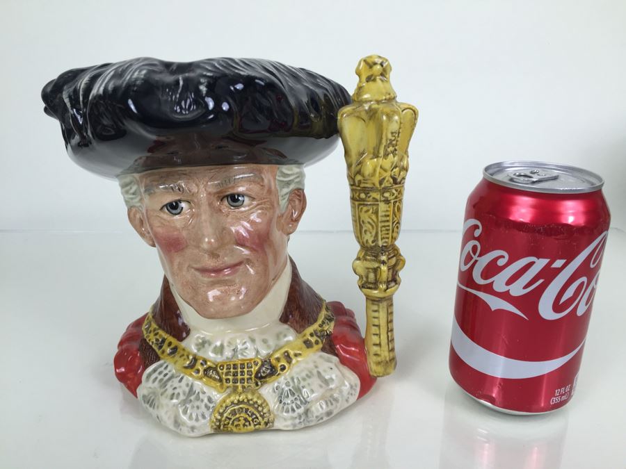 Royal Doulton Large 'The Lord Mayor of London' D6864 Character Pitcher 1990 [Photo 4]