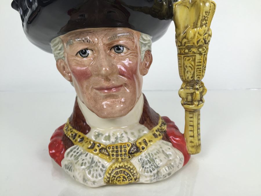 Royal Doulton Large 'The Lord Mayor of London' D6864 Character Pitcher 1990 [Photo 5]