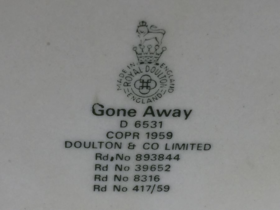 Royal Doulton Large 'Gone Away' D6531 Character Jug 1959 [Photo 11]