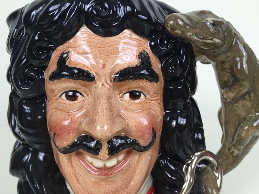Royal Doulton Large 'Captain Hook' D6947 Character Pitcher 1993 [Photo 2]