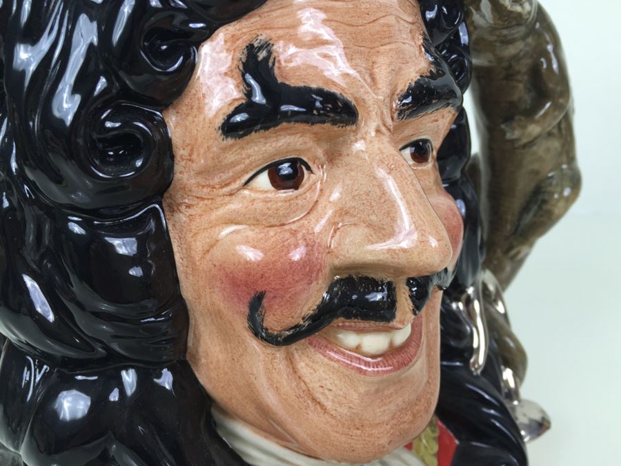 Royal Doulton Large 'Captain Hook' D6947 Character Pitcher 1993 [Photo 9]