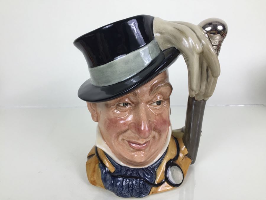 Royal Doulton Large 'Mr. Micawber' D7040 Character Jug 1996 Limited Edition 698 Of 2,500 Signed By Michael Doulton [Photo 1]