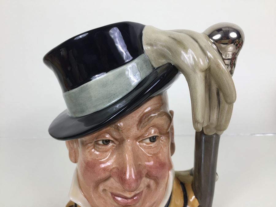 Royal Doulton Large 'Mr. Micawber' D7040 Character Jug 1996 Limited Edition 698 Of 2,500 Signed By Michael Doulton [Photo 5]